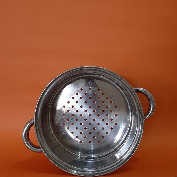 Panela aço inox pra escorrer macarrão