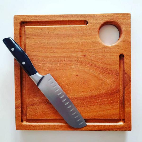 Tábua para churrasco quadrada