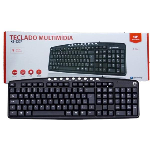 Teclado multimídia usb C3TECH