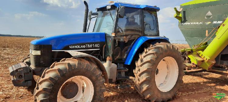 Trator New Holland TM 140 4x4 ano 02