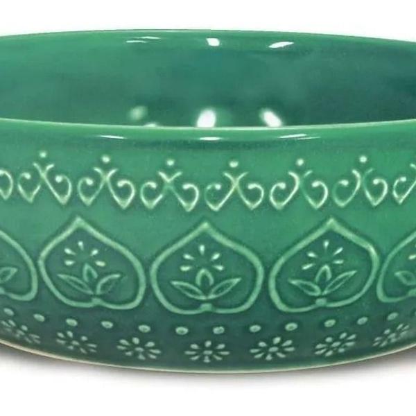 bowl tigela relieve green corona yoi