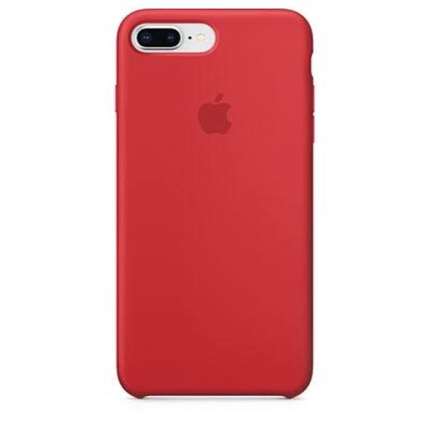 capa silicone aveludado 7/8plus apple vermelha
