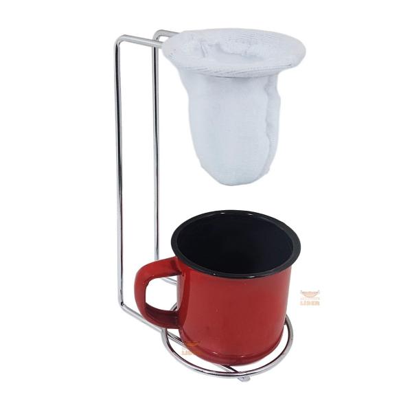 coador de café individual (café para um) + caneca