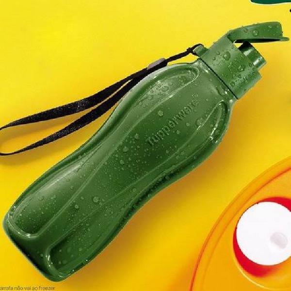 eco tupper garrafa plus verde off road 500ml - tupperware