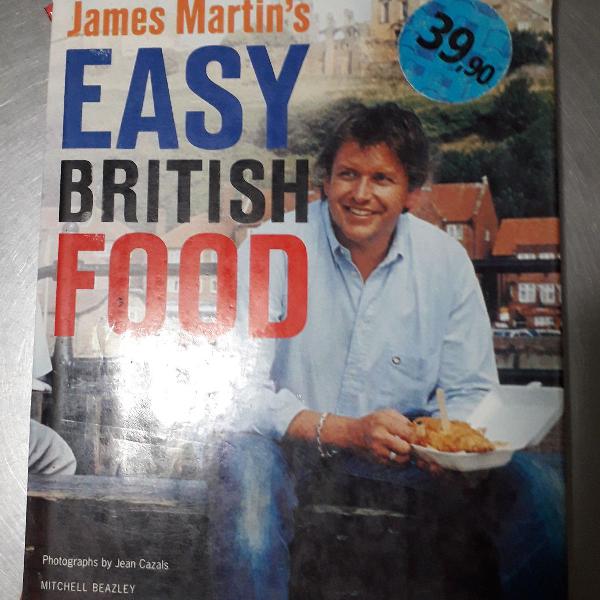 livro easy British food. James Martin