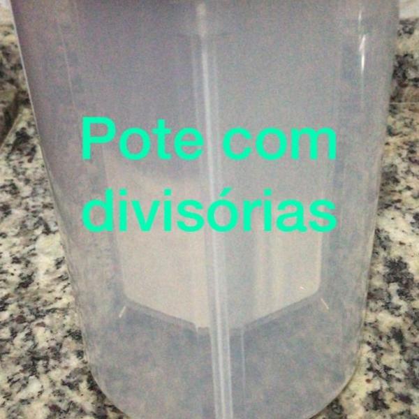 pote com 3 divisórias