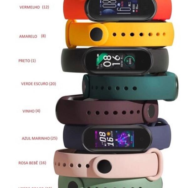 pulseiras smartband mi4 e 3 silicone macio