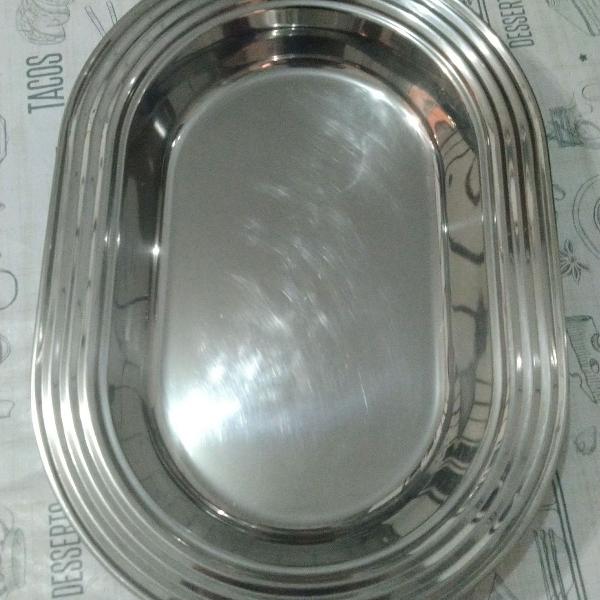 travessas de inox