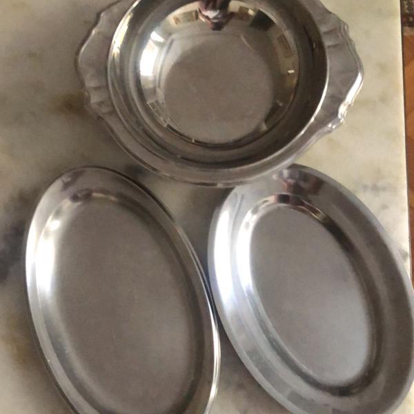 travessas de inox para servir