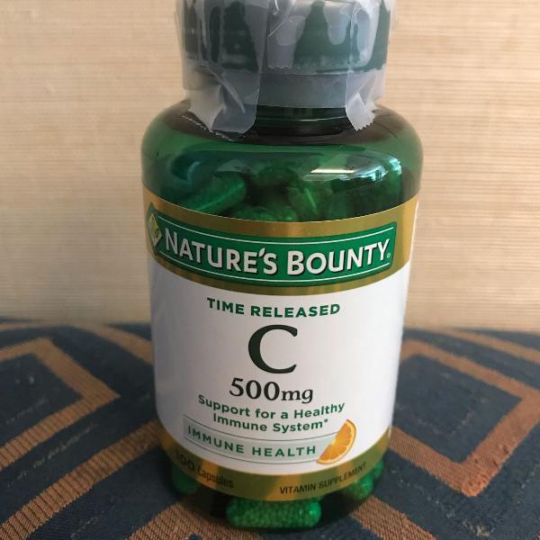 vitamina c natures bounty 500mg com 100 cápsulas