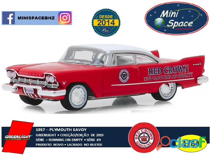 Greenlight 1957 Plymouth Savoy logo Red Crown 1/64