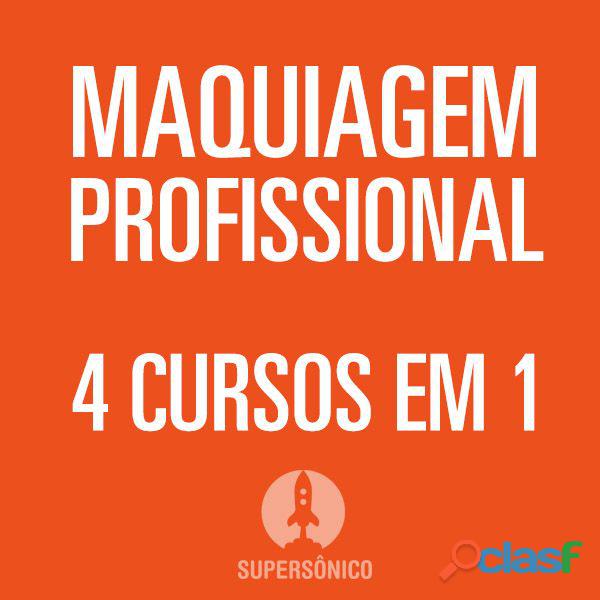 4 cursos de maquiagem pelo preço de 1