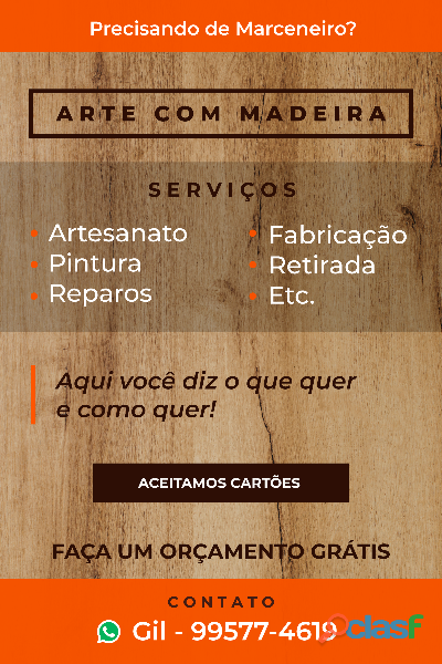 SERVIÇOS EM MARCENÁRIA