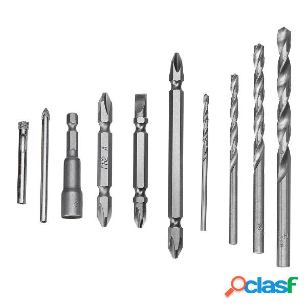 10pcs ferramenta de poder Broca Bit chave de fenda pouco