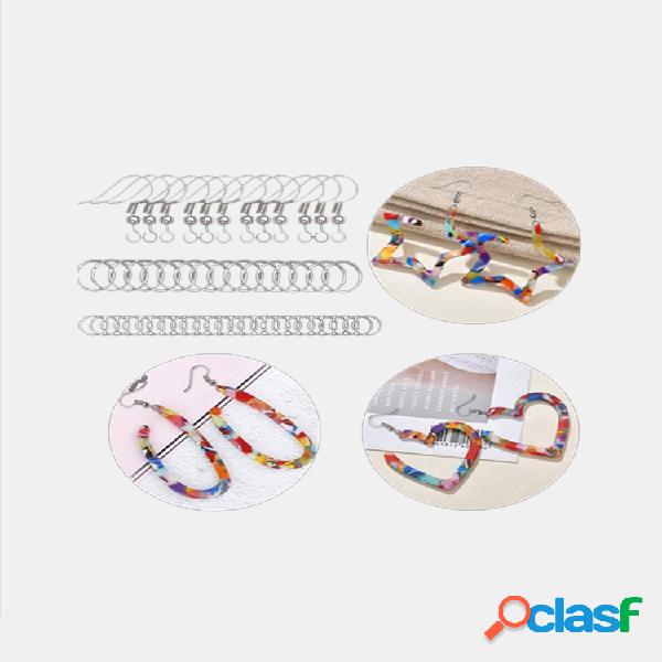 123 Unidades de moldes para brinco de resina Silicone Moldes