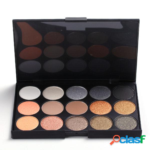 15 Earth Color Matte Eyeshadow Palette Cosmética Shimmer