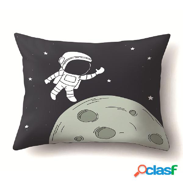 1Pc NASA Astronaut Creative Pillow Caso Fronhas impressas