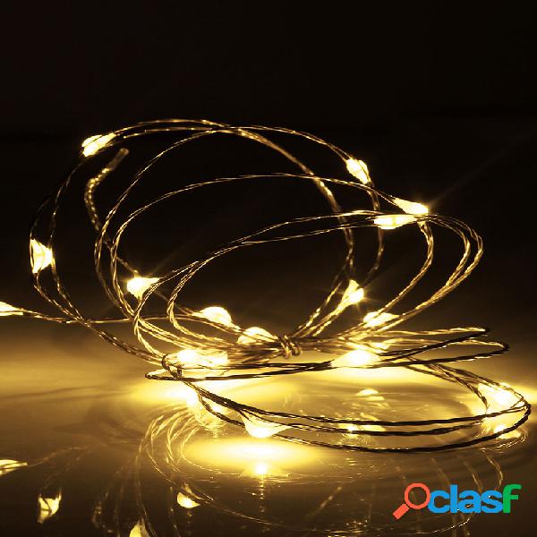 2M 20 LED Copper Wire Fairy String Light USB Powered Xmas