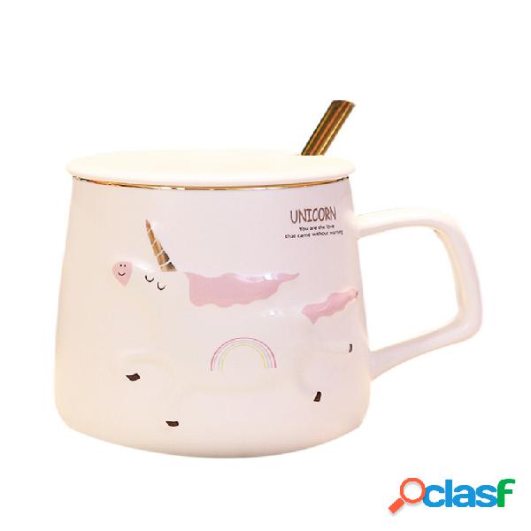 3 Dimensão Unicorn Padrão Pintado Caneca De Cerâmica com