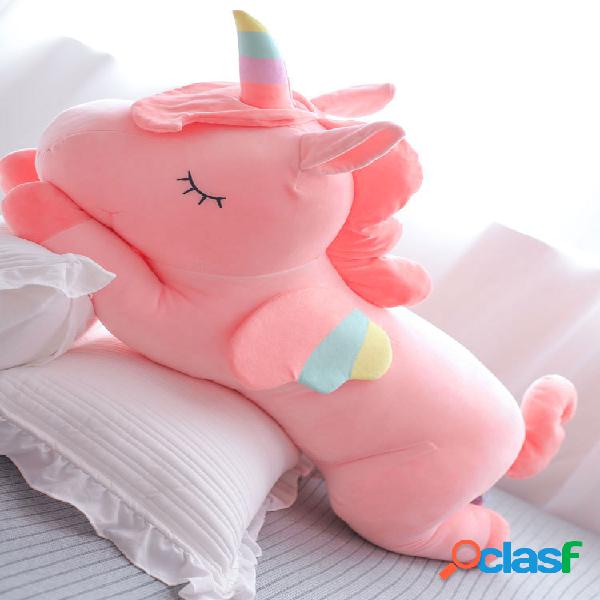 35/45 / 60cm Cartoon Unicorn Plush Toys Travesseiro