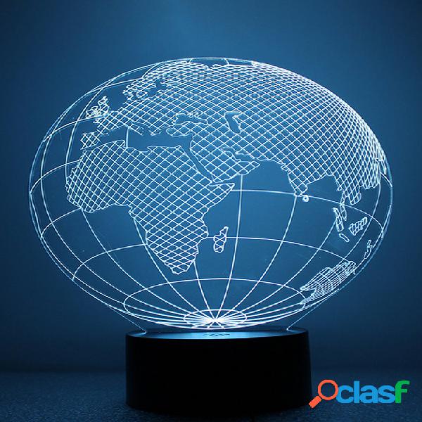 3D Magic World Earth Globe LED Night Light Mesa de mesa