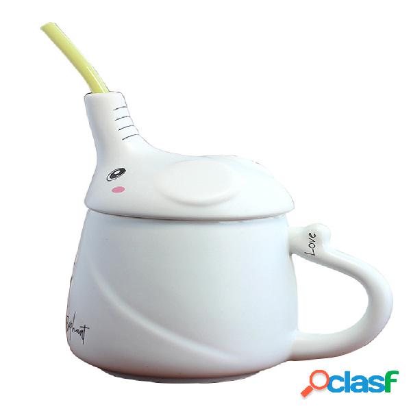 3d elefante padrão de design caneca cerâmica cute elefante