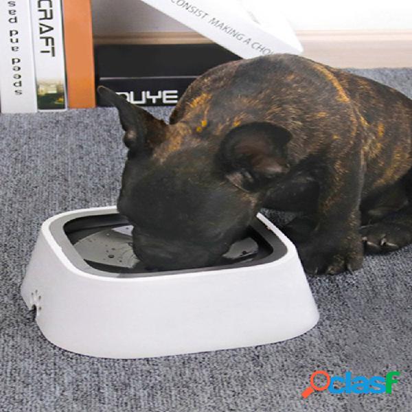 4 Cores Opcional Pet Flutuante Tigela Boca Não Molhada À