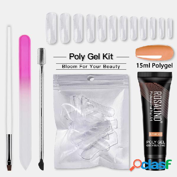 5PCS Poly Unhas Gel Kit Professional Unhas Art Design