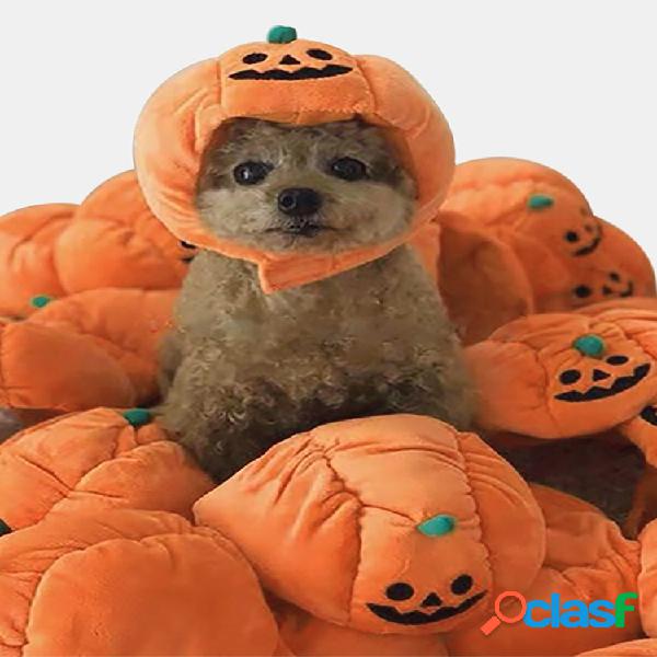 Abóbora de Halloween para animais de estimação Chapéu