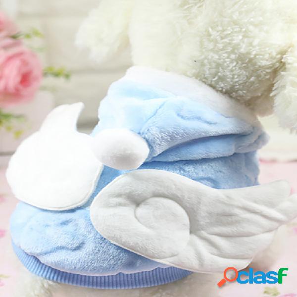 Animal de estimação adorável anjo Cachorro Gato Fleece