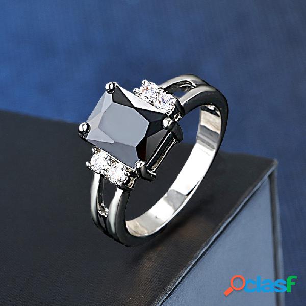 Anéis de dedo de diamantes geométricos vintage anéis de