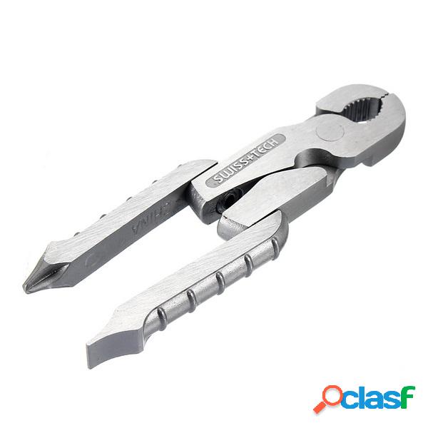 Aço Inoxidável Mini Portable Folding Alicates Chave de