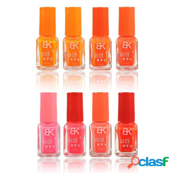 BK Candy-colored Non-toxic Nail Polish 7ml 8 cores