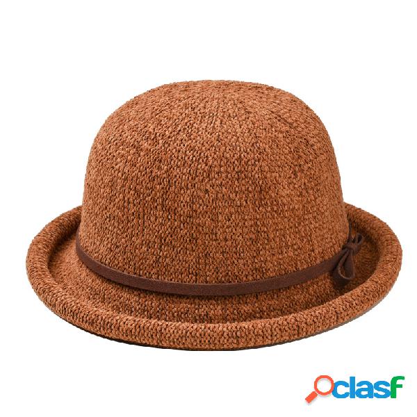Balde feminino em forma de arco simples Chapéu Tampas de