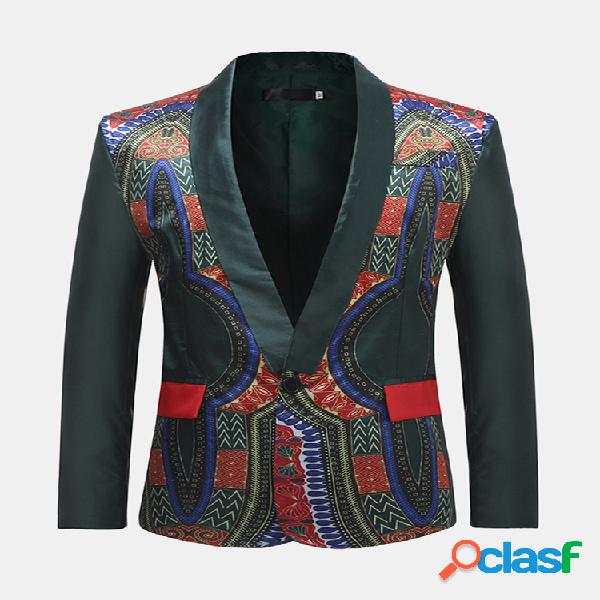 Blazers de manga comprida para negócios de poliéster de