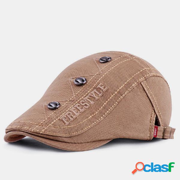 Boina literária casual vintage bonés respiráveis tampas