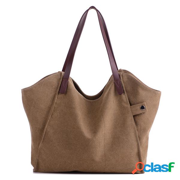 Bolsa Casual Durável Grossa de Tiracolo e de Lona Com