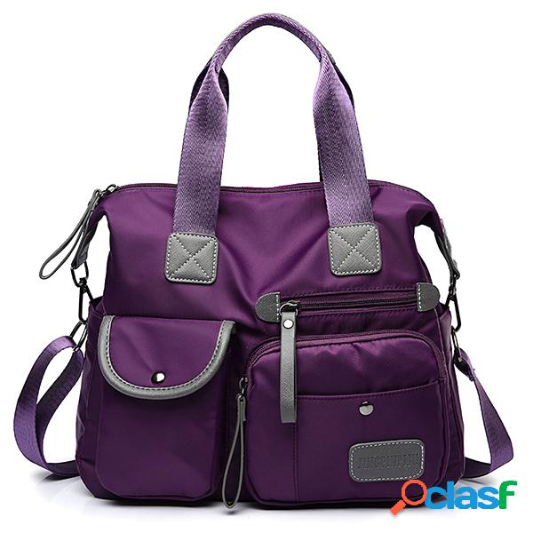 Bolsa Transversal Feminina Nylon Impermeável Capacidade