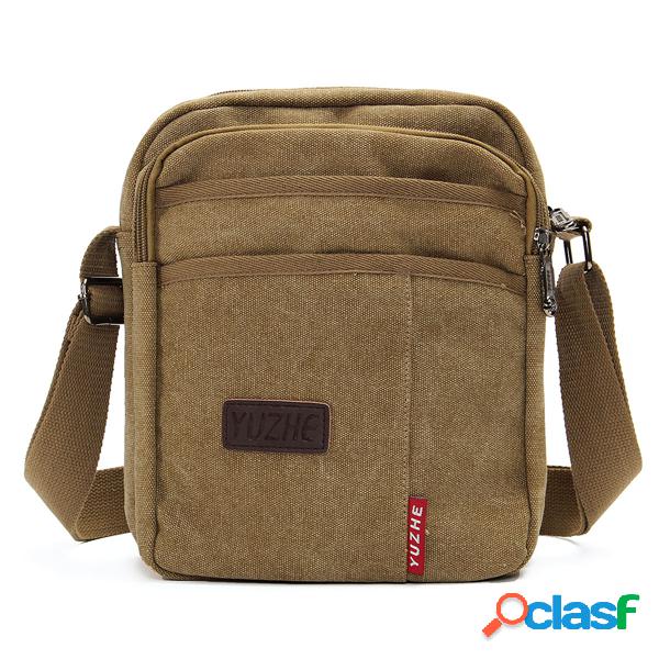 Bolsa de Lona Transversal Esportiva Casual Masculina
