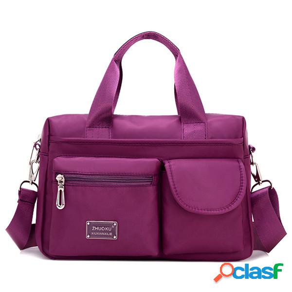 Bolsa de Ombro Nylon Impermeável Bolsa Feminina Crossbody