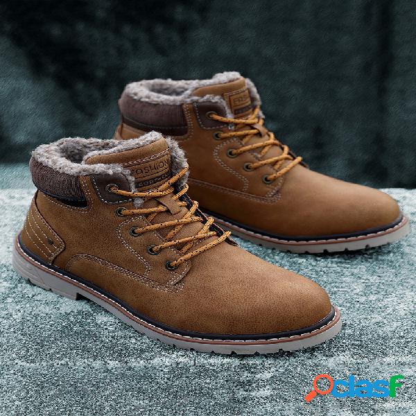 Botas para tornozelo masculinas resistentes ao deslizamento