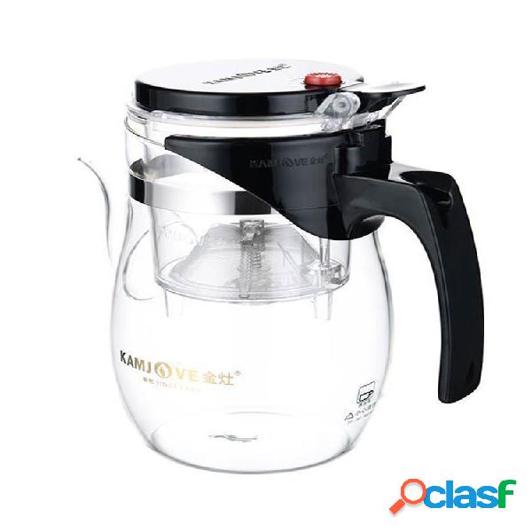 Bule de vidro 600ml resistente ao calor Kungfu Teasets