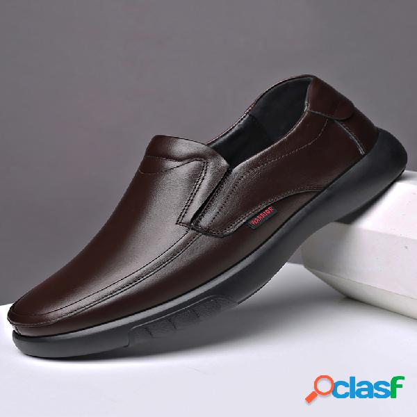 Calçados masculinos antiderrapantes Soft sapatos casuais de