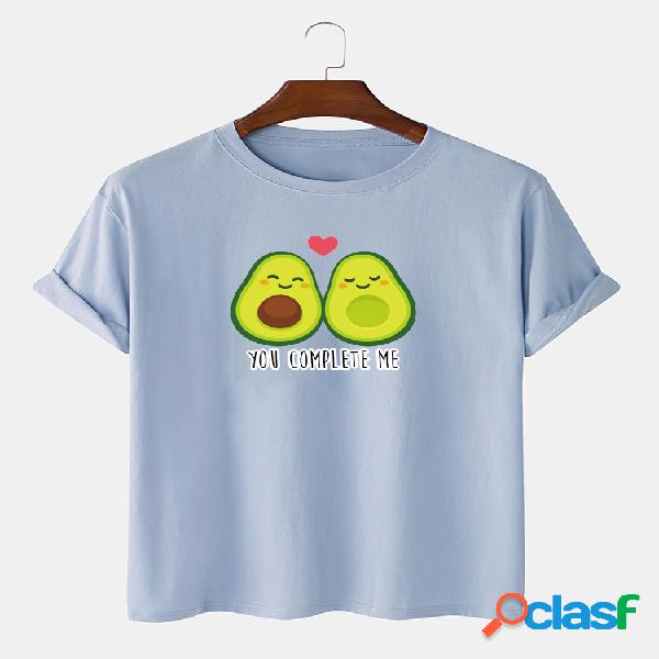Camiseta masculina 100% algodão divertida com estampa de