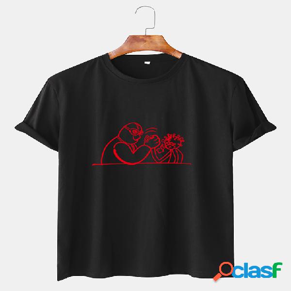 Camisetas respiráveis para personagens de desenhos animados