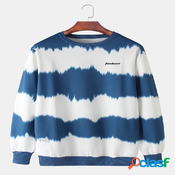Camisolas masculinas com impressão de letras com logotipo