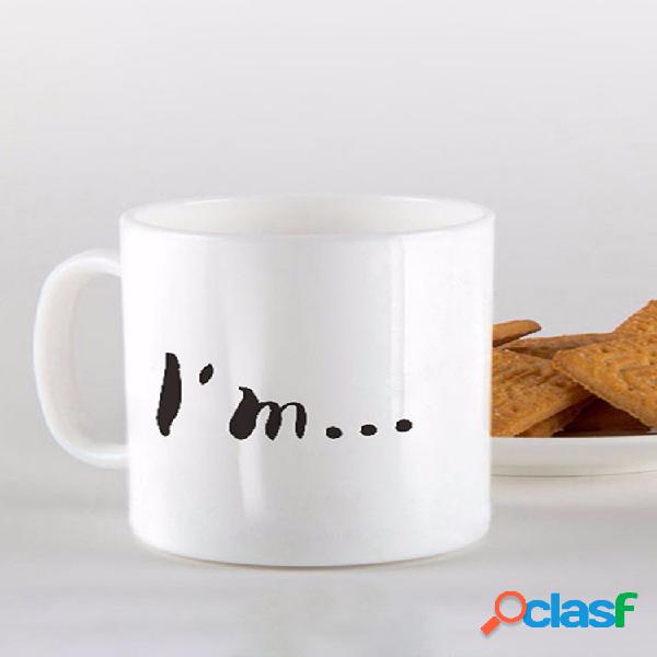 Caneca engraçada do chá do café do nariz do cão Copo de
