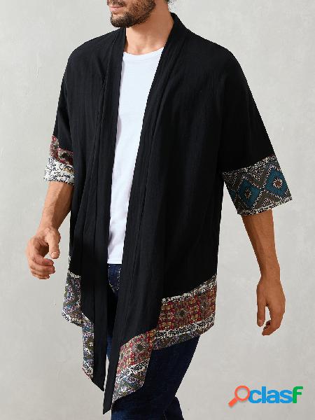 Casaco masculino casual retrô solto hanfu casaco tribal