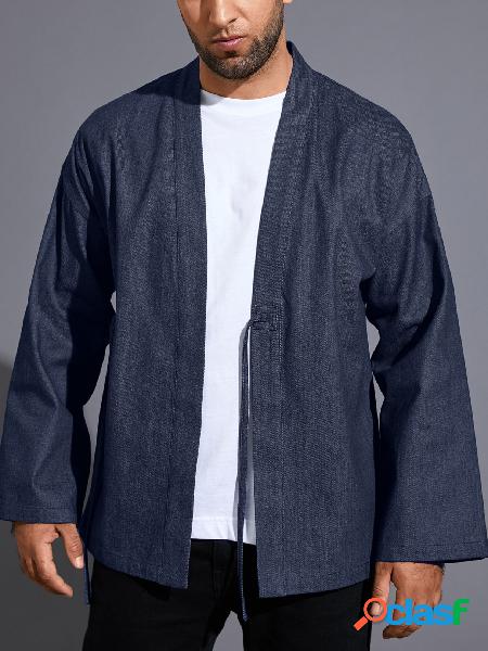 Casaco protetor solar masculino casual retrô Cardigan de