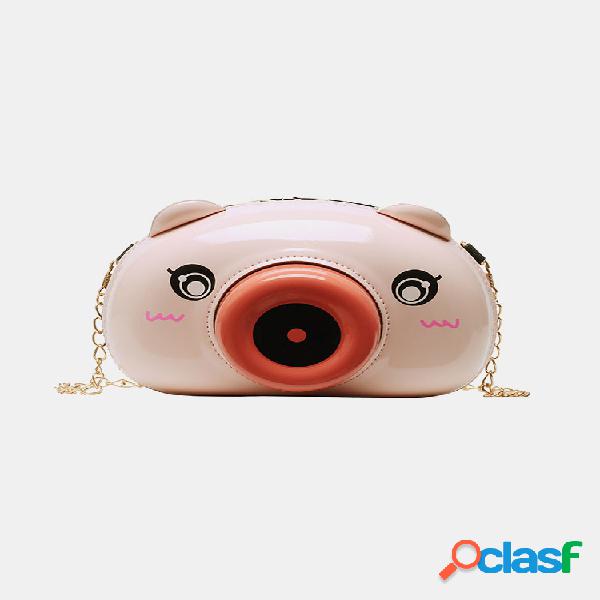 Câmera feminina Tiger Chain Bolsa Crossbody Bolsa